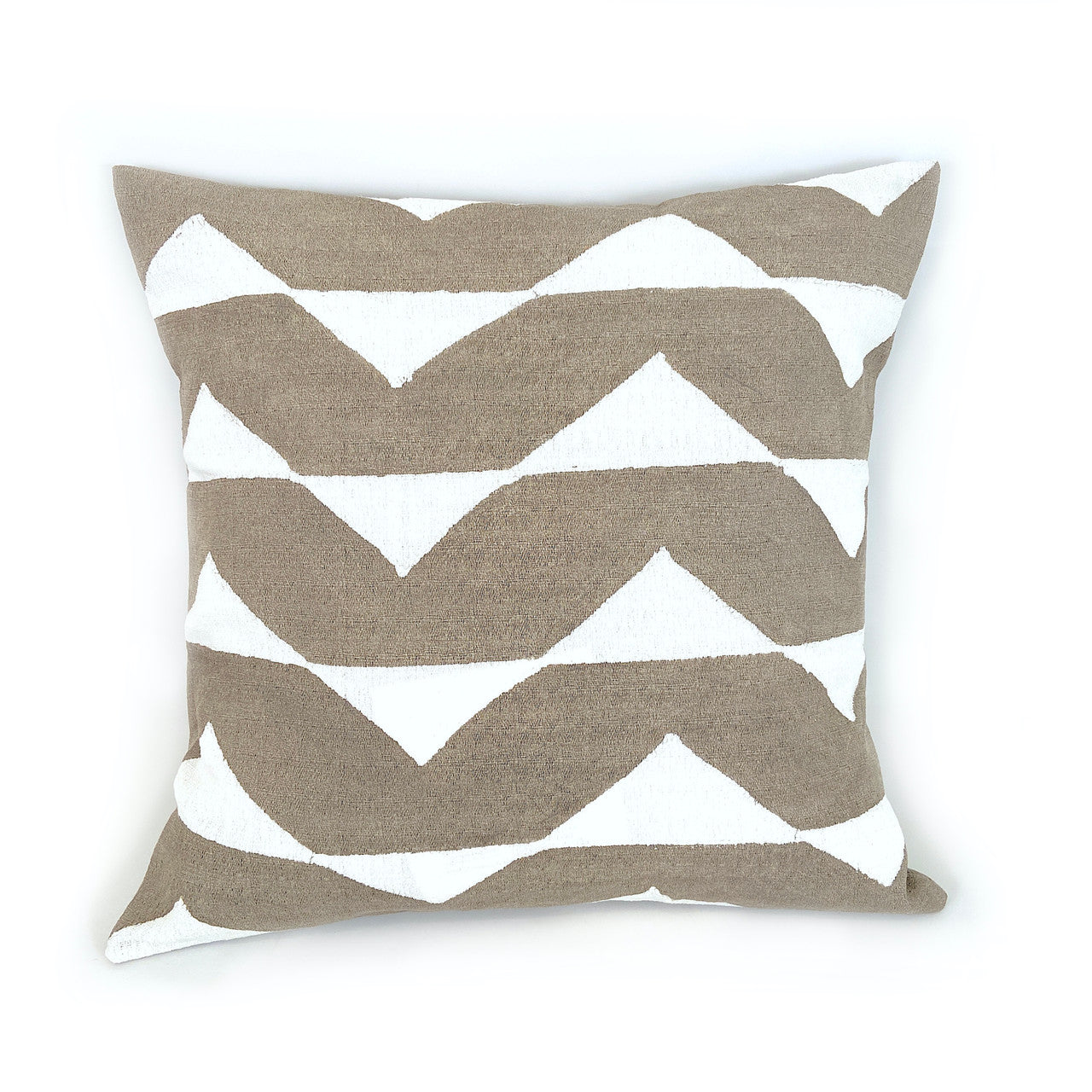 Triangles Pillow Cover - Beige